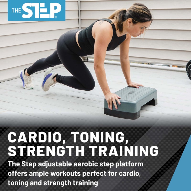 Freestyle STEP The Step Mini Aerobic Stepper for Home Workout Steppers for Exercise,Gray/Black - Image 5