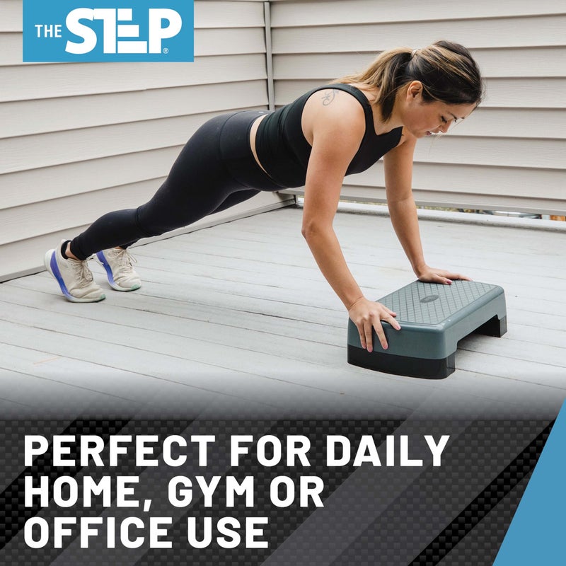 Freestyle STEP The Step Mini Aerobic Stepper for Home Workout Steppers for Exercise,Gray/Black - Image 3