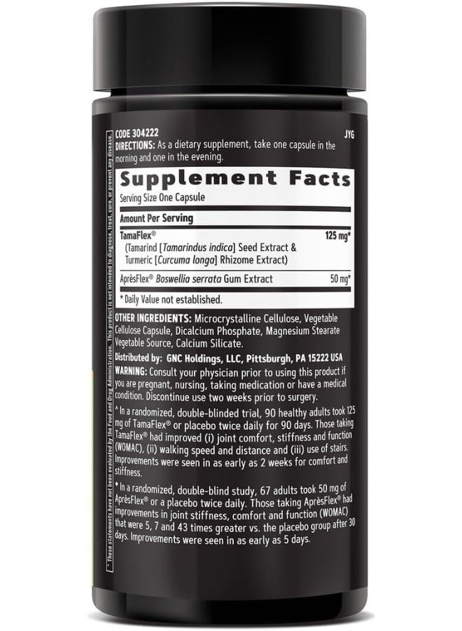 GNC Tamaflex Fast Acting 120 Capsules - Image 5