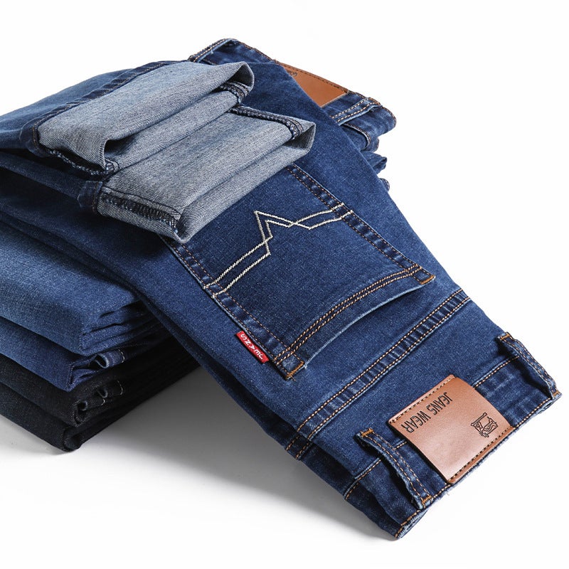 Men's Straight Leg Stretch Jeans - Image 1