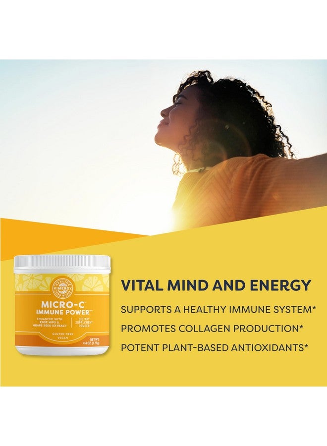 Vimergy Micro-C Immune Power TM* - Travel Size, 69 1000mg Servings - Gentle Form - Antioxidant Phytonutrients - Immune & Nerve Support - Benefits Bone & Cartilage - Gluten-Free, Kosher, Vegan (125g) - Image 2