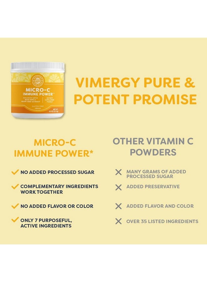 Vimergy Micro-C Immune Power TM* - Travel Size, 69 1000mg Servings - Gentle Form - Antioxidant Phytonutrients - Immune & Nerve Support - Benefits Bone & Cartilage - Gluten-Free, Kosher, Vegan (125g) - Image 4