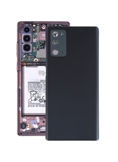 Generic Back Glass Panel Battery Back Cover with Camera Lens Cover For Samsung Galaxy Note 20 Black  - Image 1