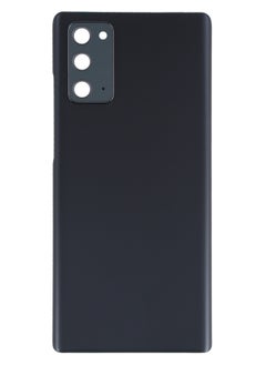 Generic Back Glass Panel Battery Back Cover with Camera Lens Cover For Samsung Galaxy Note 20 Black  - Image 2