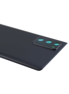 Generic Back Glass Panel Battery Back Cover with Camera Lens Cover For Samsung Galaxy Note 20 Black  - Image 3