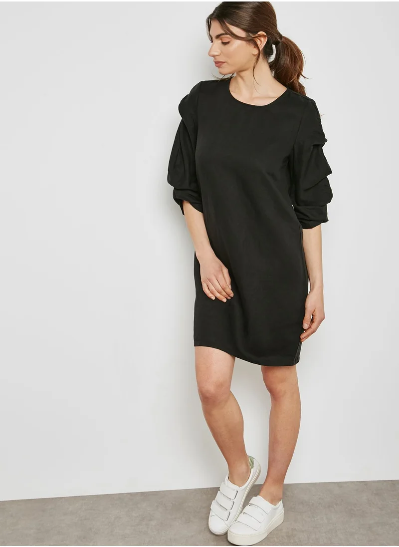 minimum brand Puffed Sleeve Shift Dress