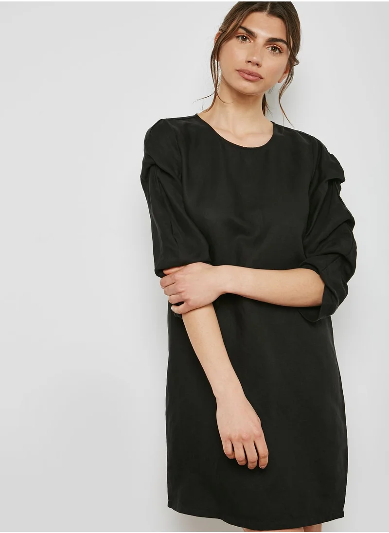 minimum brand Puffed Sleeve Shift Dress