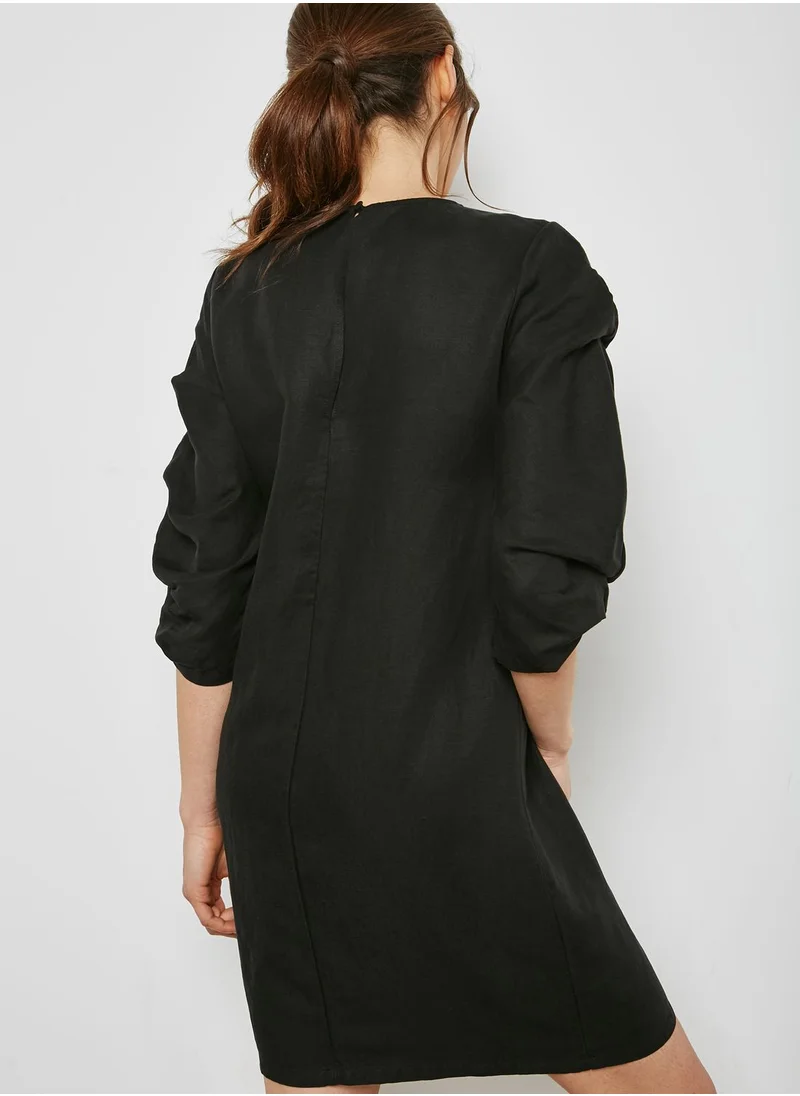 minimum brand Puffed Sleeve Shift Dress