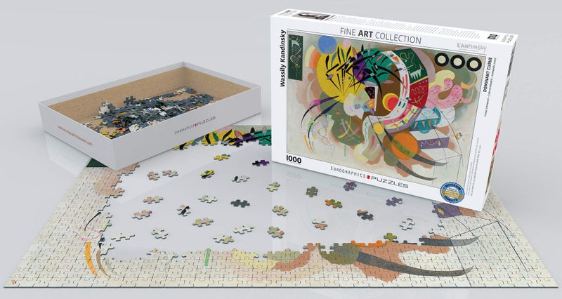 EuroGraphics Dominant Curve by Wassily Kandinsky (1000 Piece) Puzzle (6000-0839) , White - Image 4
