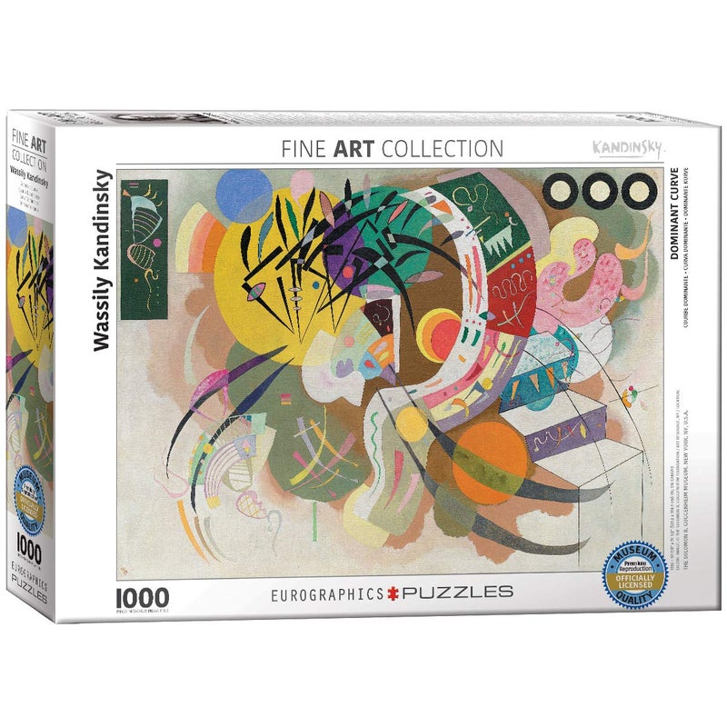 EuroGraphics Dominant Curve by Wassily Kandinsky (1000 Piece) Puzzle (6000-0839) , White - Image 5