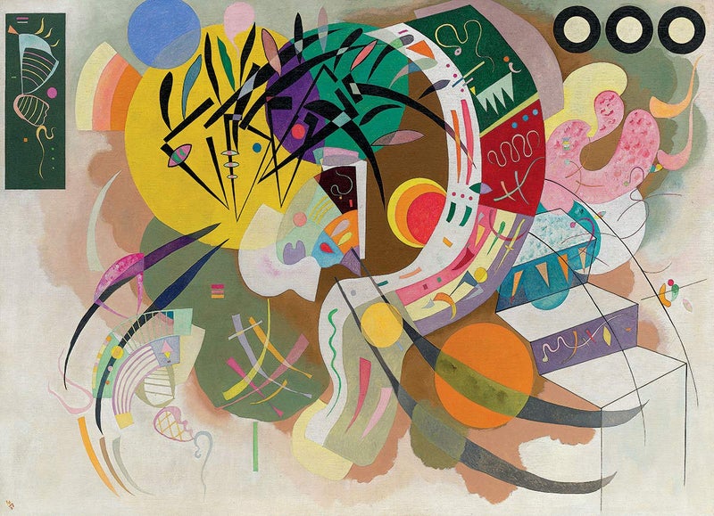EuroGraphics Dominant Curve by Wassily Kandinsky (1000 Piece) Puzzle (6000-0839) , White - Image 2