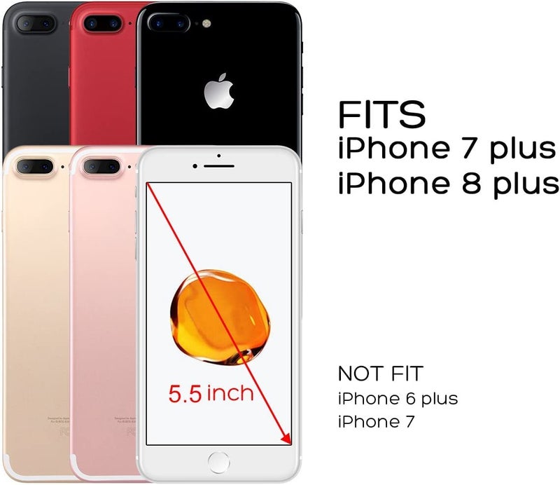 ULAK Compatible with iPhone 8 Plus/7 Plus Wallet Case for Women Girls, Premium PU Leather Flip Cover with Card Holders, Kickstand Feature Protective Purse Case 5.5 Inch,Floral - Image 5