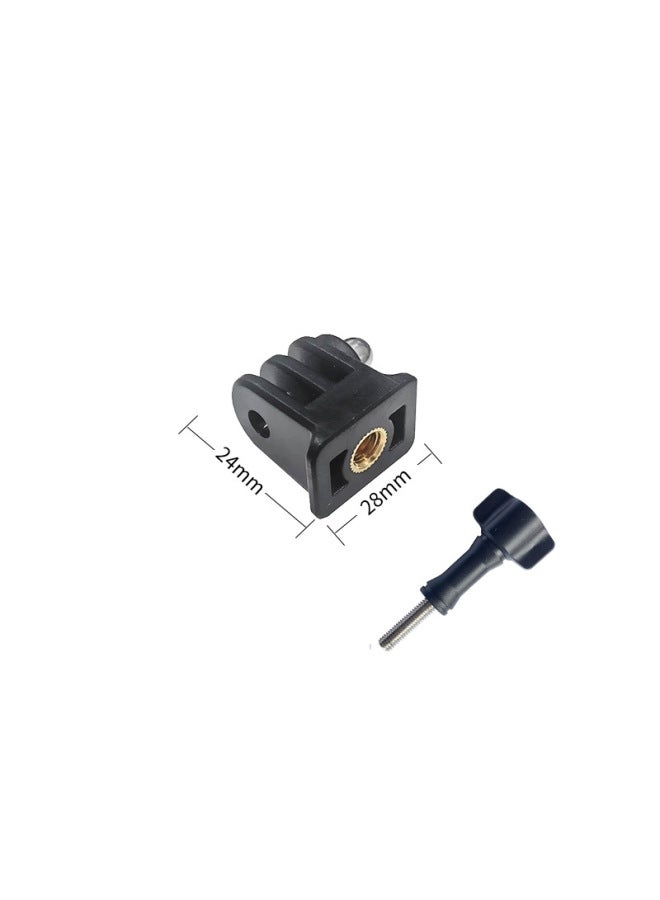GOPRO DJI SJ4000 Accessories Connect Tripod Seat Selfie Stick Adapter Copper Nut Blind Hole-Color:invisible Adapter  - Image 3