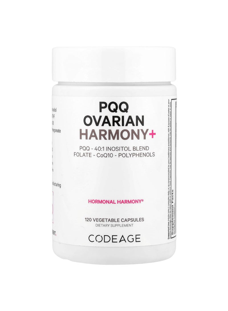 Codeage PQQ Ovarian Harmony+ , 120 Vegetable Capsules