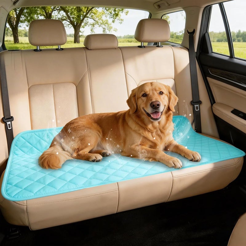 Vivifying Pet Cooling Mat for Car - Dog Cooling Pad for Back Seat with Anti-Slip (132x63cm) - Image 1
