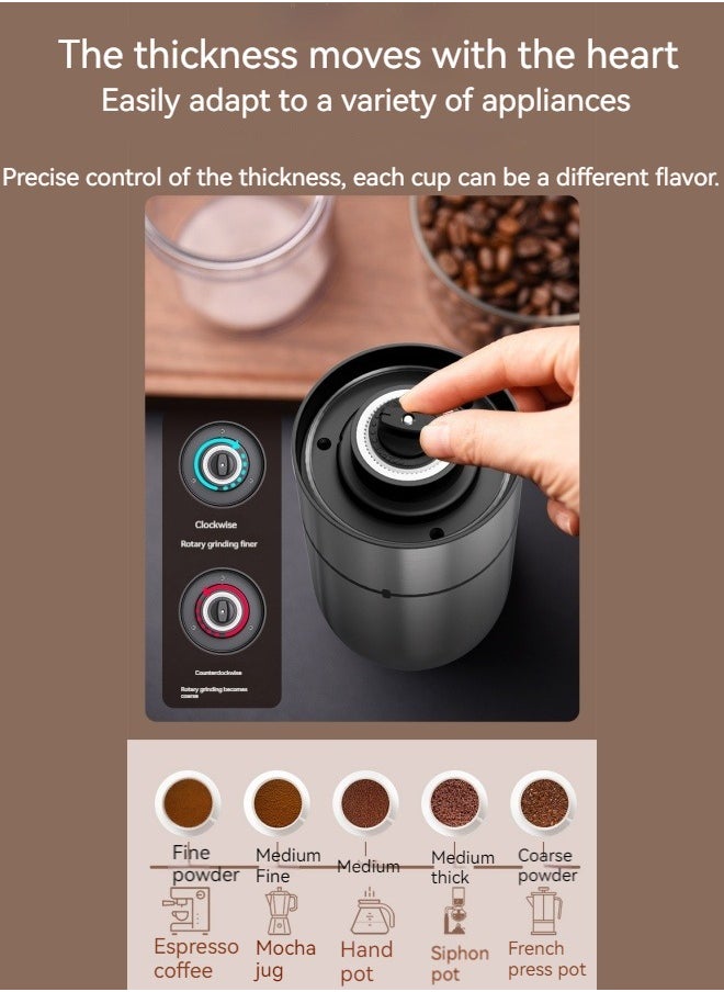 M MIAOYAN - New rechargeable coffee grinder portable coffee grinder electric grinder coffee machine - Image 1