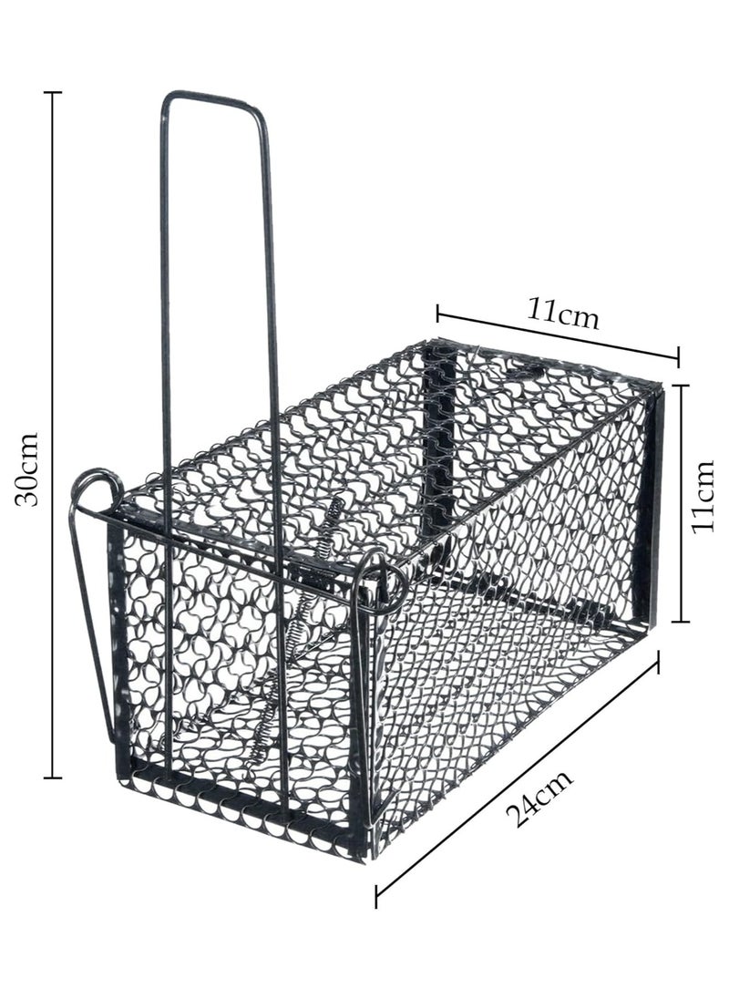 Festive Gallery Humane Rat Trap, Live Mouse Rat Trap Cage, Thicken Steel Mice Traps for Small Rodent Animals, for Indoor and Outdoor  - Image 3