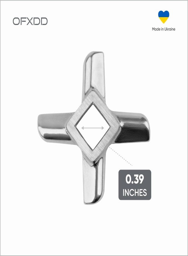 OFXDD Universal Stainless Steel Blade for Meat Grinder - Size #5 - Hand Meat Grinding Blades - Replacement Parts for Meat grinders - Image 3