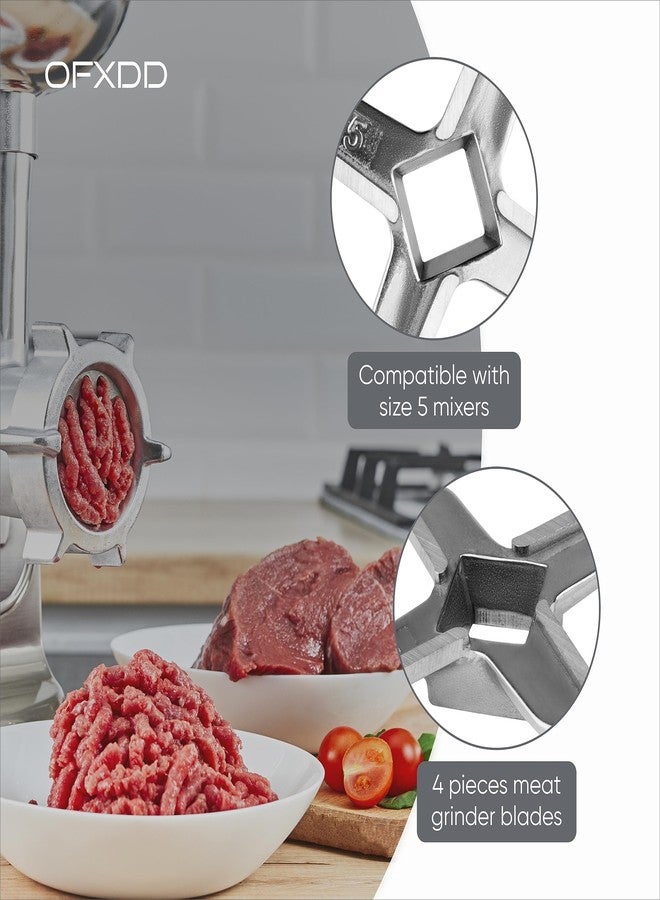 OFXDD Universal Stainless Steel Blade for Meat Grinder - Size #5 - Hand Meat Grinding Blades - Replacement Parts for Meat grinders - Image 4