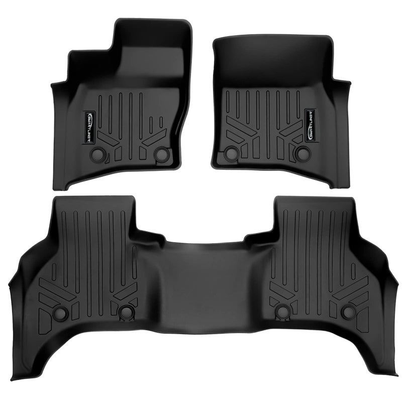 SMARTLINER All Weather Custom Fit 2 Row Floor Mat Liner Set Compatible with 20202025 Land Rover Defender 110