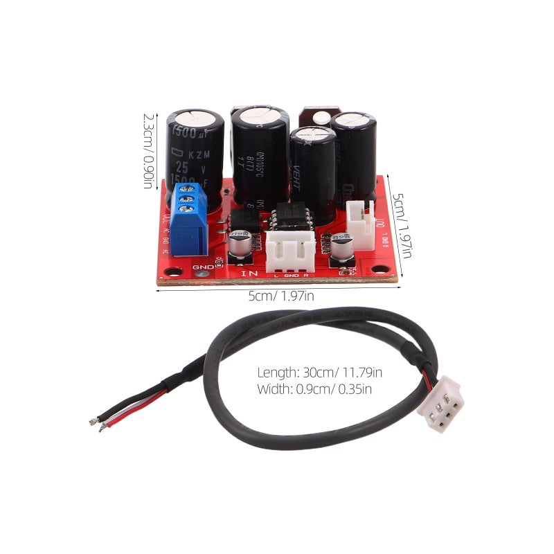 2Pcs External Phono Preamp for Turntable Red Preamplifier Board Boosts Audio Quality - Image 2
