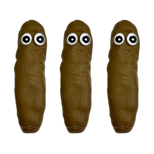 Deermon Novelty 3 Pack Funny Stretchy Sensory Stress Relief Poo Toys Joke Tricky Fidget Anxiety Prank Poop Shape Autism Toy for Adults Teens Kids Party Favor - Image 1