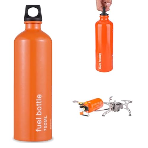 wdcfxy Aluminium Fuel Bottle 750ml Camping Fuel Container LeakProof Oil Storage Can with Durable Aluminum Construction for Outdoor Use - Image 1