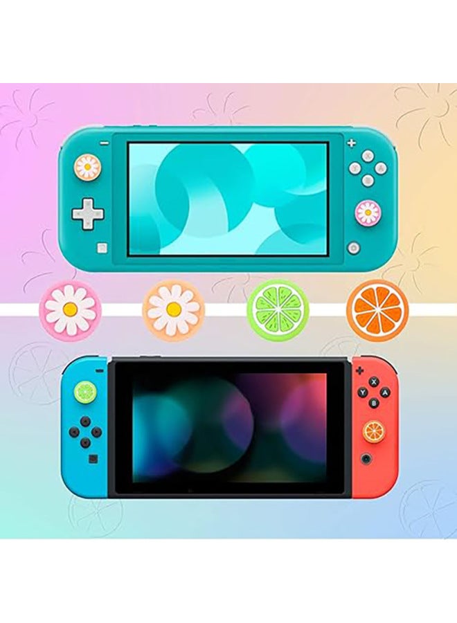 Nintendo Switch Rocker Cap Handle Silicone Cap OLED Lite Universal Key Cap Protective Case-Product Color:Yellow-fruit