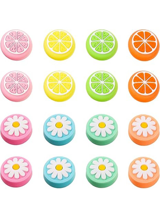 Nintendo Switch Rocker Cap Handle Silicone Cap OLED Lite Universal Key Cap Protective Case-Product Color:Yellow-fruit