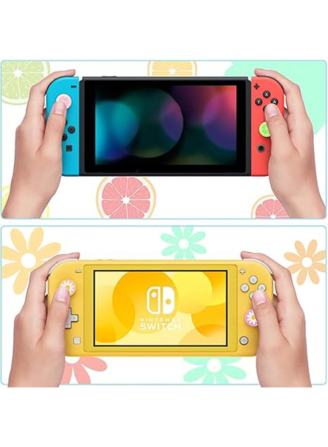 Nintendo Switch Rocker Cap Handle Silicone Cap OLED Lite Universal Key Cap Protective Case-Product Color:Yellow-fruit