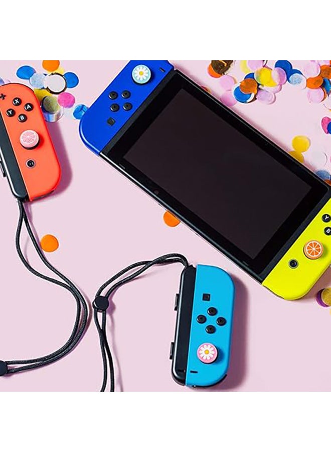 Nintendo Switch Rocker Cap Handle Silicone Cap OLED Lite Universal Key Cap Protective Case-Product Color:Yellow-fruit