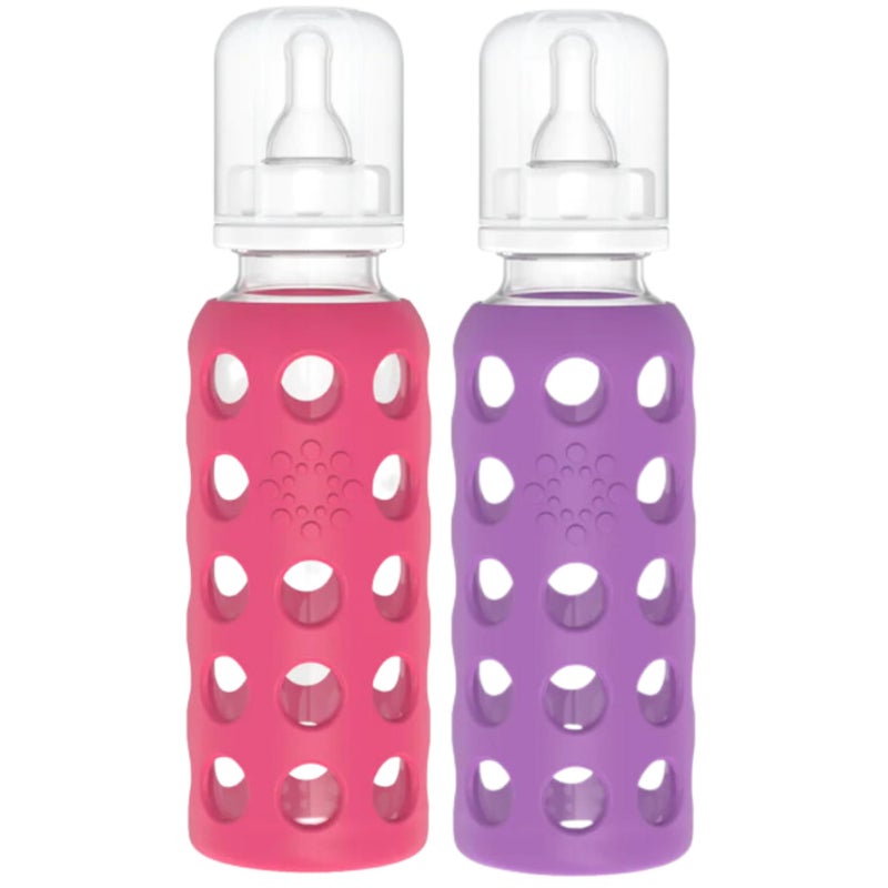 Lifefactory Baby Bundle - Bottle Set - Raspberry/Purple - 9 oz - 2 pk - Image 1