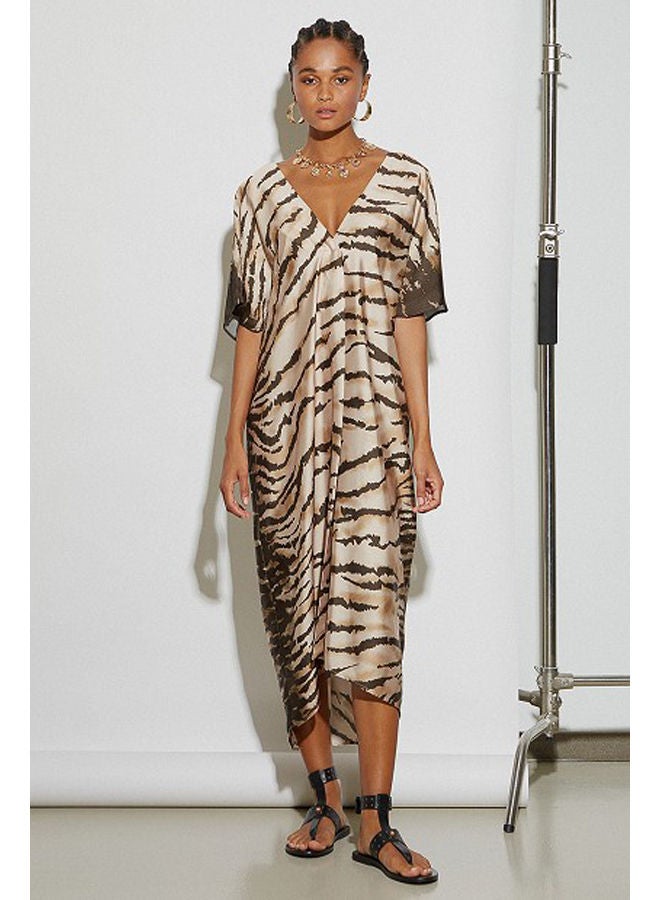 BSB Printed satin dress - Image 1
