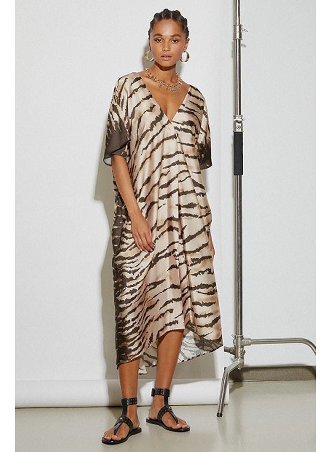 BSB Printed satin dress - Image 2