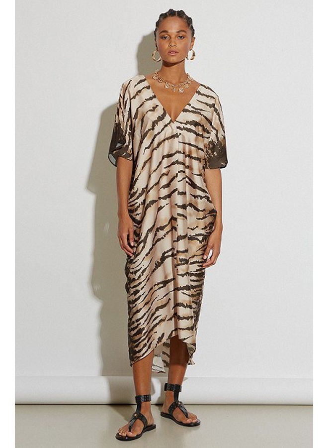 BSB Printed satin dress - Image 3