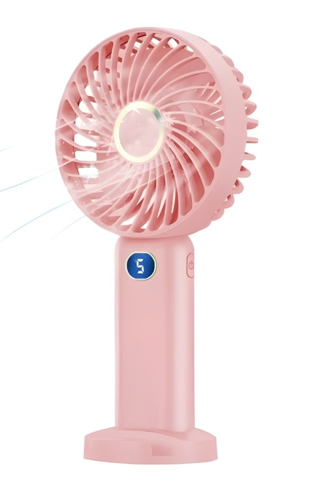 Portable Handheld Fan-5 Gear Personal Fan-Mini Fan Multifunctional-Digital Display Silent Fan-Long Endurance Pocket Fan  - Image 1