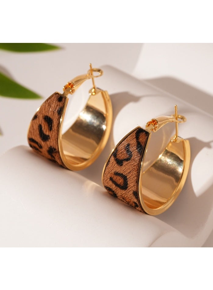 لاتين أقراط نسائية عصرية بإبرة فضية - Image 2