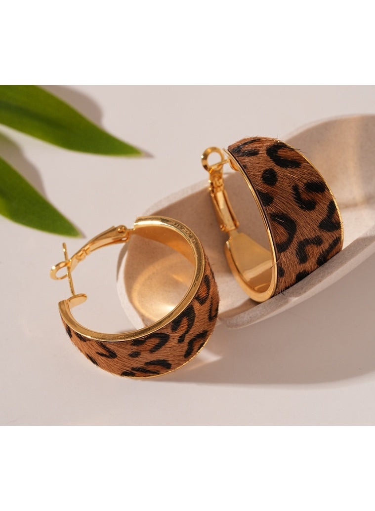 لاتين أقراط نسائية عصرية بإبرة فضية - Image 4