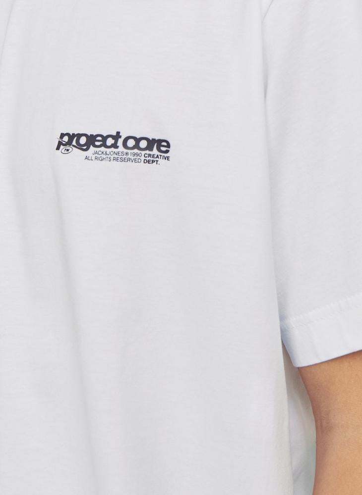 JACK & JONES Jcounion Back Print Crew Neck T-Shirt  - Image 3