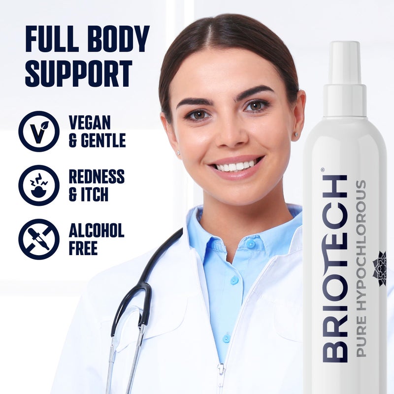 BRIOTECH Pure Hypochlorous Acid Spray and Cleanser, Original Premium HOCl Topical Solution, Multi-Purpose Cleaner, Family Approved & Pet Friendly, 8 fl oz - Image 2