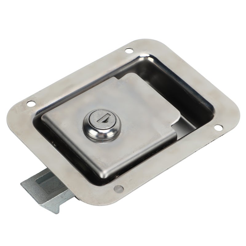 Heavy Duty RV Door Lock 120x92mm 304 Stainless Steel Rustproof - Polished Chrome Weather-Resistant Paddle Handle Latch for Travel Trailers, Tool Boxes, Trucks - Image 2