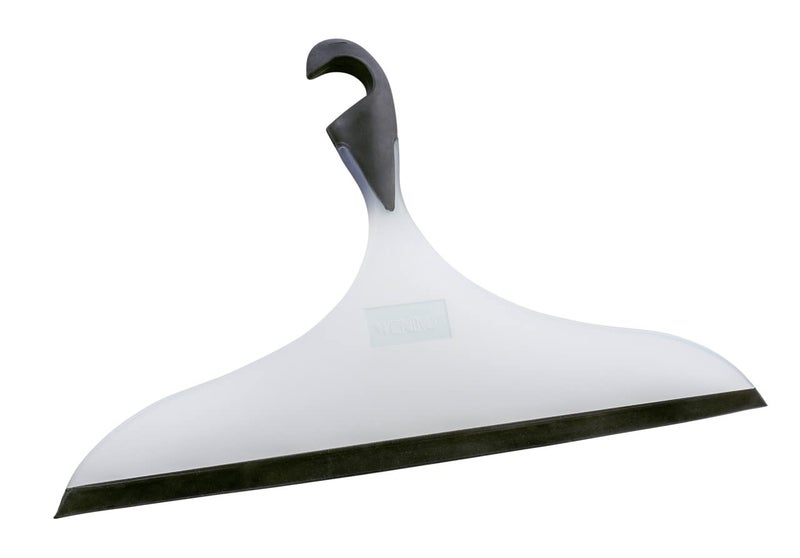 WENKO 22161100 Bathroom squeegee Loano XXL BlackWhite  for bathroom and shower Plastic 34 x 21 cm Black
