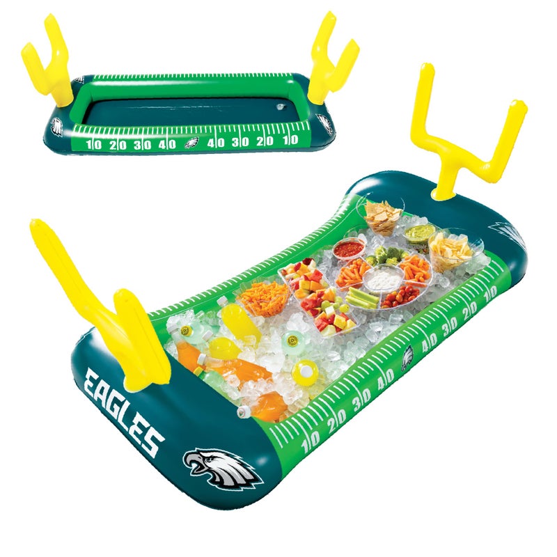 BigMouth Philadelphia Eagles 4 ft Inflatable Food Cooler Buffet Officially Licensed NFL Fan Gear Ice Serving Pool Drink Bar for Tailgate Parties - Image 1