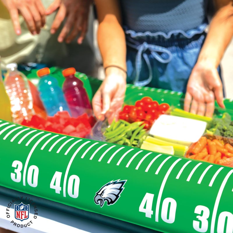 BigMouth Philadelphia Eagles 4 ft Inflatable Food Cooler Buffet Officially Licensed NFL Fan Gear Ice Serving Pool Drink Bar for Tailgate Parties - Image 2
