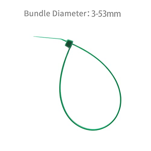 XINGO 1000 PCS 8 inch Garden Green Cable Zip Ties, 18lb Strength, Small Tie Wraps Self-Locking Nylon Zip Ties for Indoor and Outdoor Use (Dark Green) - Image 4
