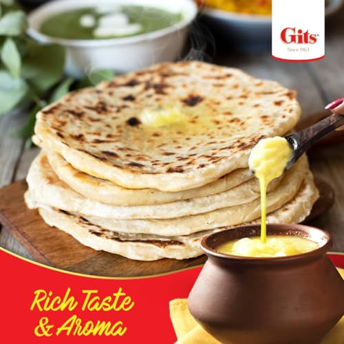 Gits Cow Ghee 500 ml Jar | Pack of 1 | Aroma in every drop |Pure Veg, Pure Cow Ghee, Desi Ghee, No preservatives | Rich Taste & Aroma | Good source of Vitamin A, Delicious, Healthy & Nutritious | Good for Digestion, Heart, Skin and Hair | Homemade taste - Image 5