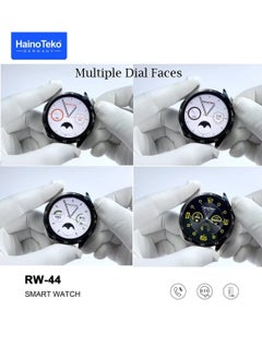 ماركة غير محددة ساعة ذكية Haino Teko RW-44 HD AMOLED مع 3 أحزمة قابلة للتبديل - تصميم أنيق وميكروفون للمكالمات  - Image 4
