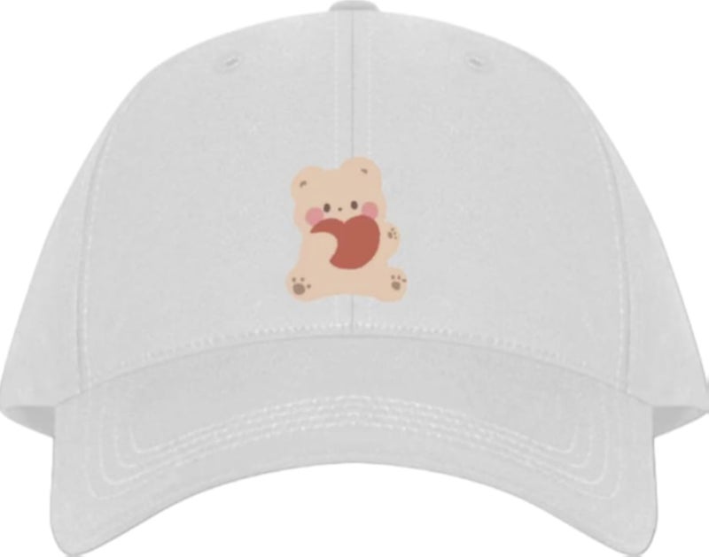 bear Baseball cap White 13
