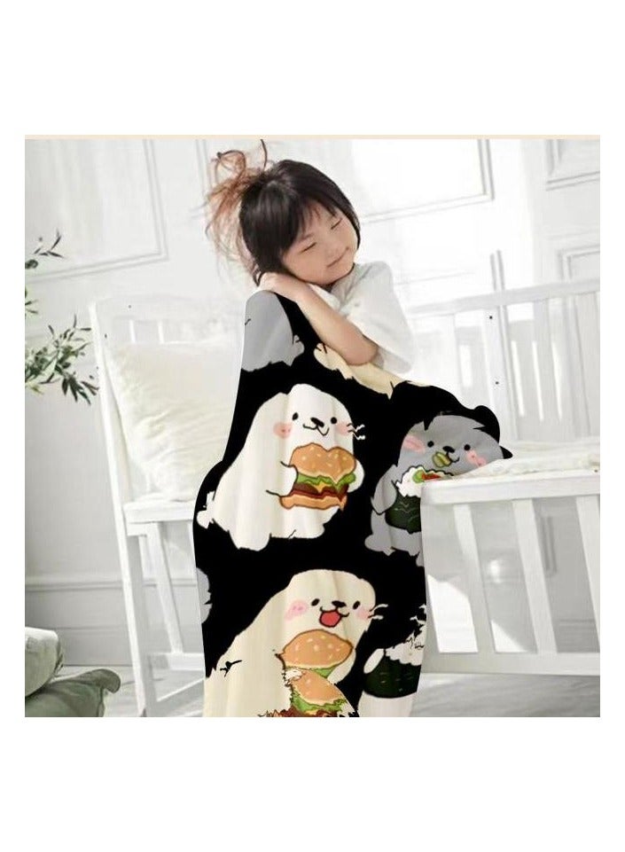 general Flannel thin blanket (warm and comfortable, suitable for sleep, gaming, dust removal and sandproof) 150cm*200cm - 412 - Image 1