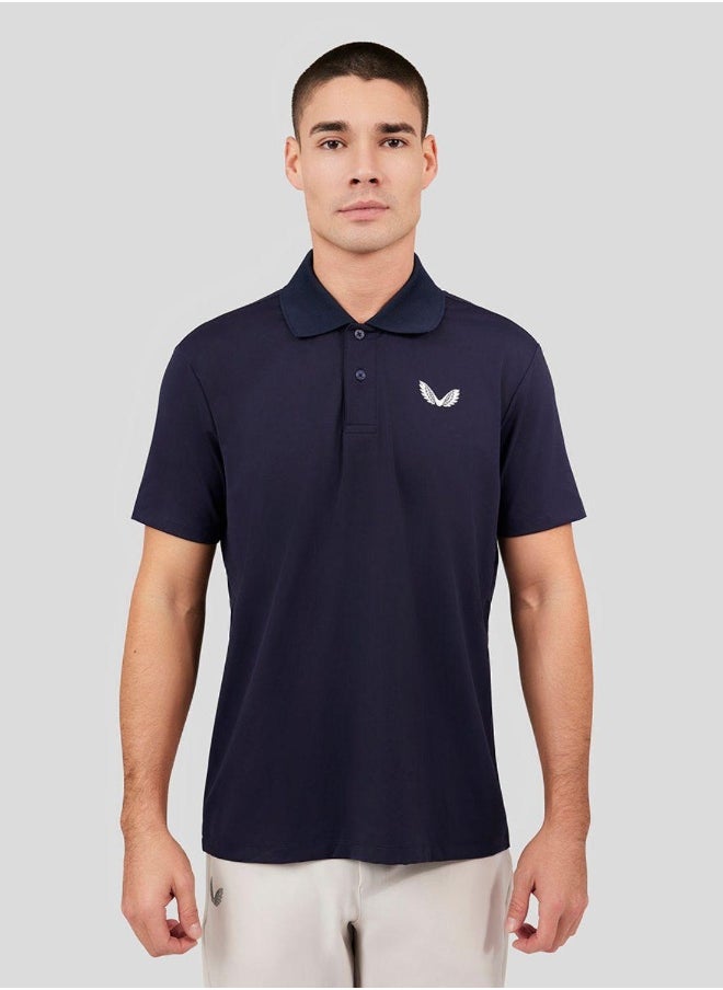 كاستور Navy Golf Breathable Polo 